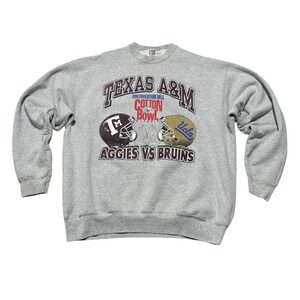 Vintage 90s Texas A&M Aggies vs UCLA Cotton Bowl Football Sweater XXL 26 x 30